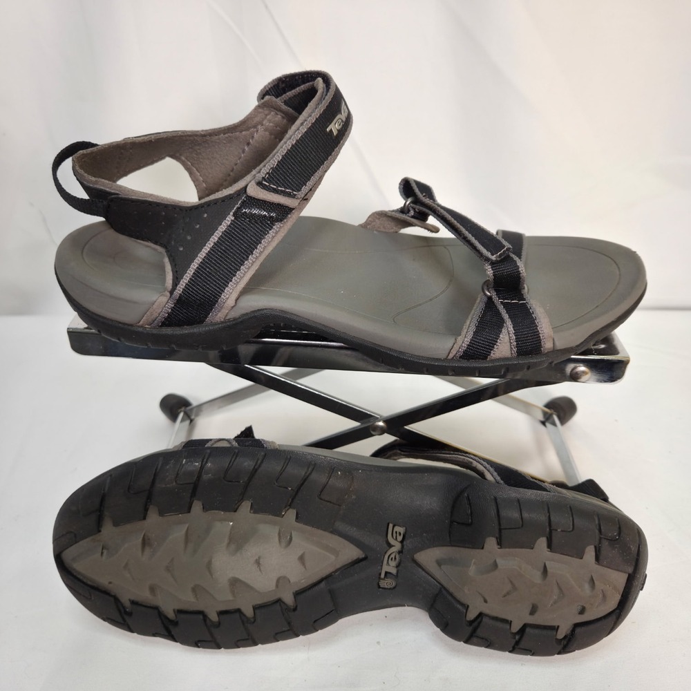 Teva Women's Verra Black Strappy Hiking Water Sport Sandal Shoe Size 8